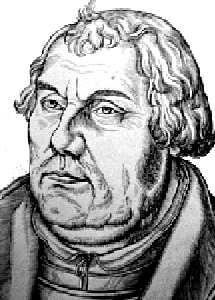 Martin Luther (1483 - 1546) - seine Reformation f�hrt zur Bildung der Evangelischen Kirche